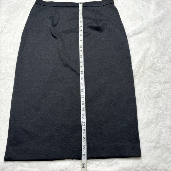 GRACE ELEMENTS Charcoal Gray Zip Front Stretch Pencil Skirt size Small - Picture 6 of 7